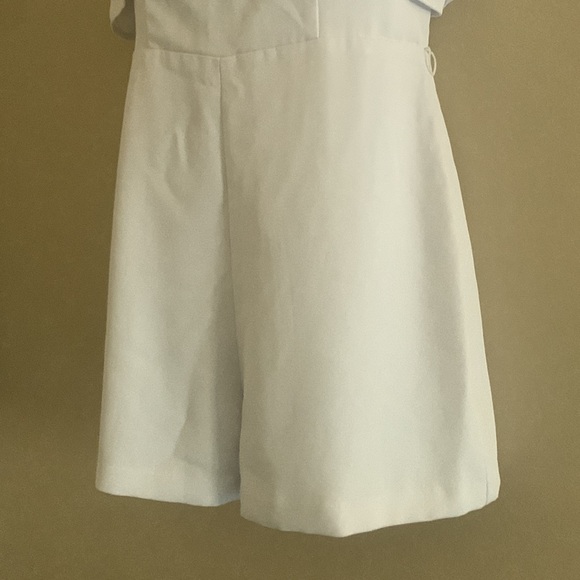 Express White Ruffle Jumpsuit - Picture 3 of 5